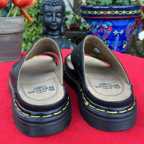 🏴󠁧󠁢󠁥󠁮󠁧󠁿 Dr. Martens MIE Floral Cut Out Platform Slides / Mules UK 8 🌺 - Picture 12 of 17